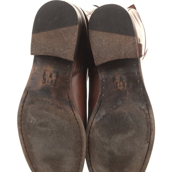 Frye Brown Leather Riding Boots - Picture 5 of 5